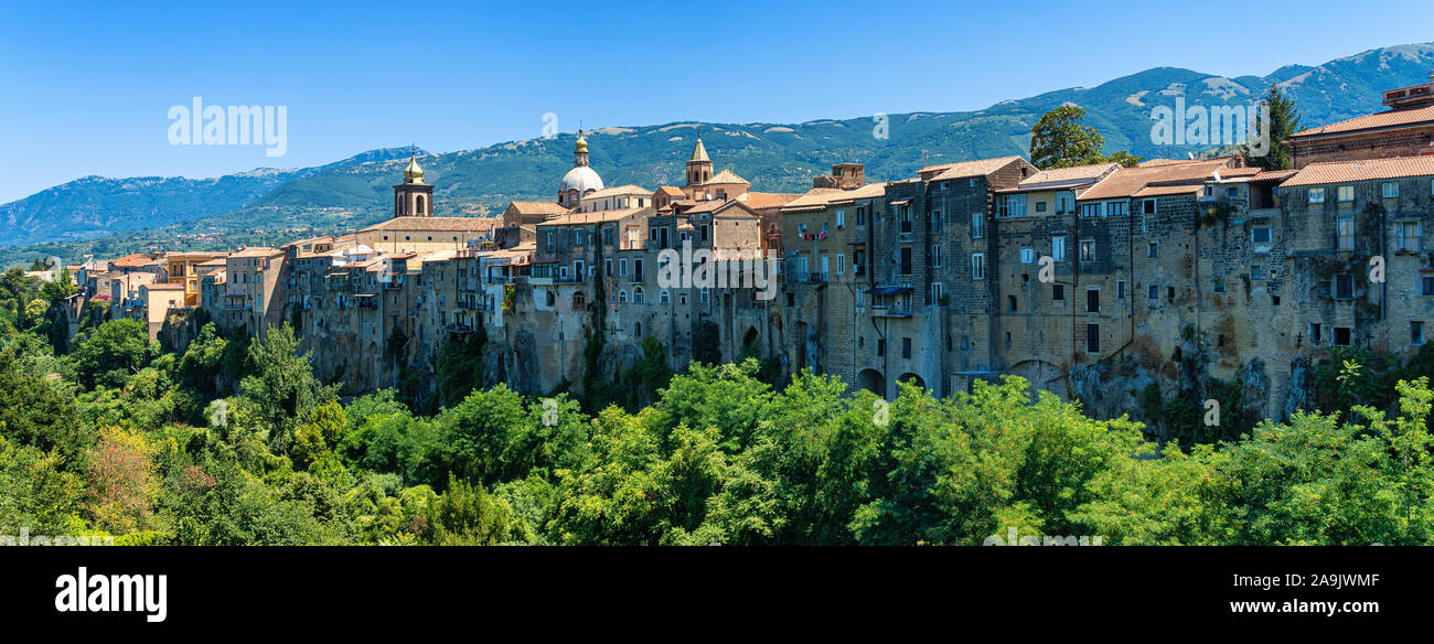 Sant Agata De Goti, Caserta, Campania, Italia: città storica Foto Stock