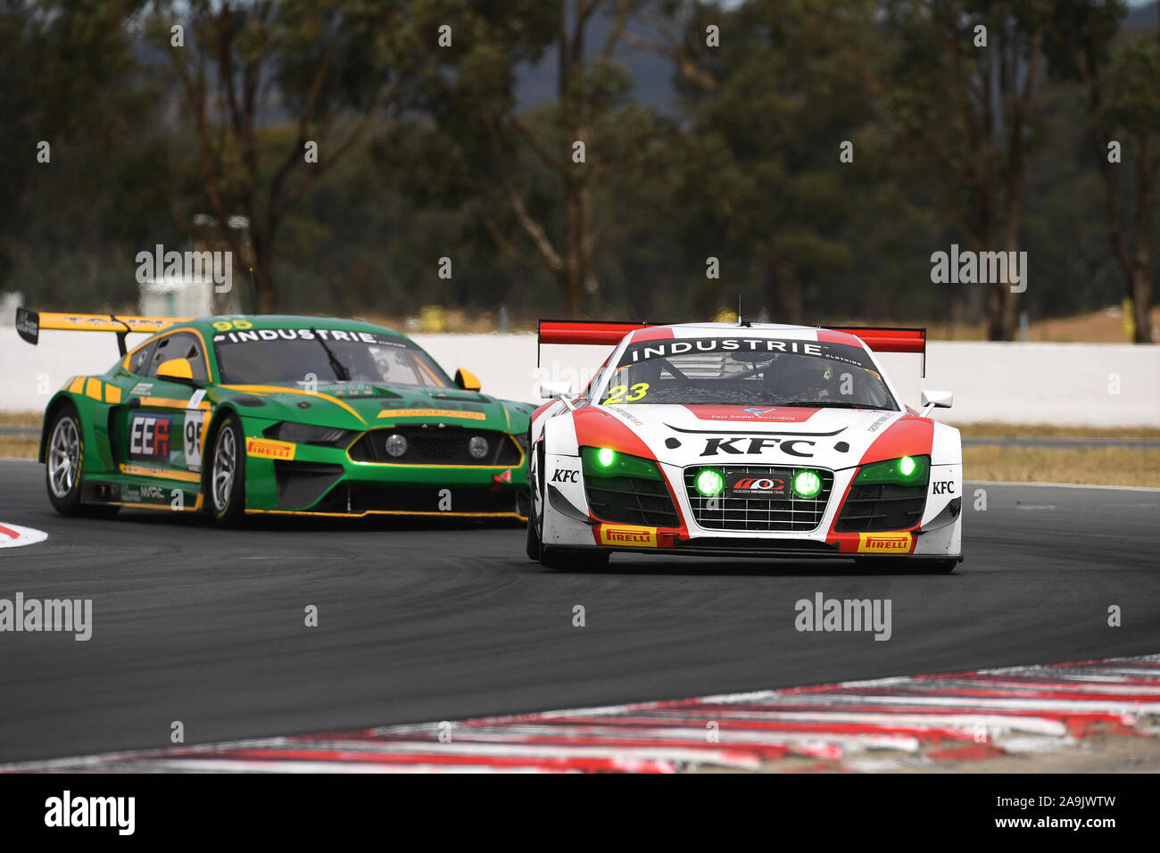 GT-1 Australia Matt Stoupas, KFC Motorsport. Audi GT-1 Australia Gara 1 Winton canalina Foto Stock