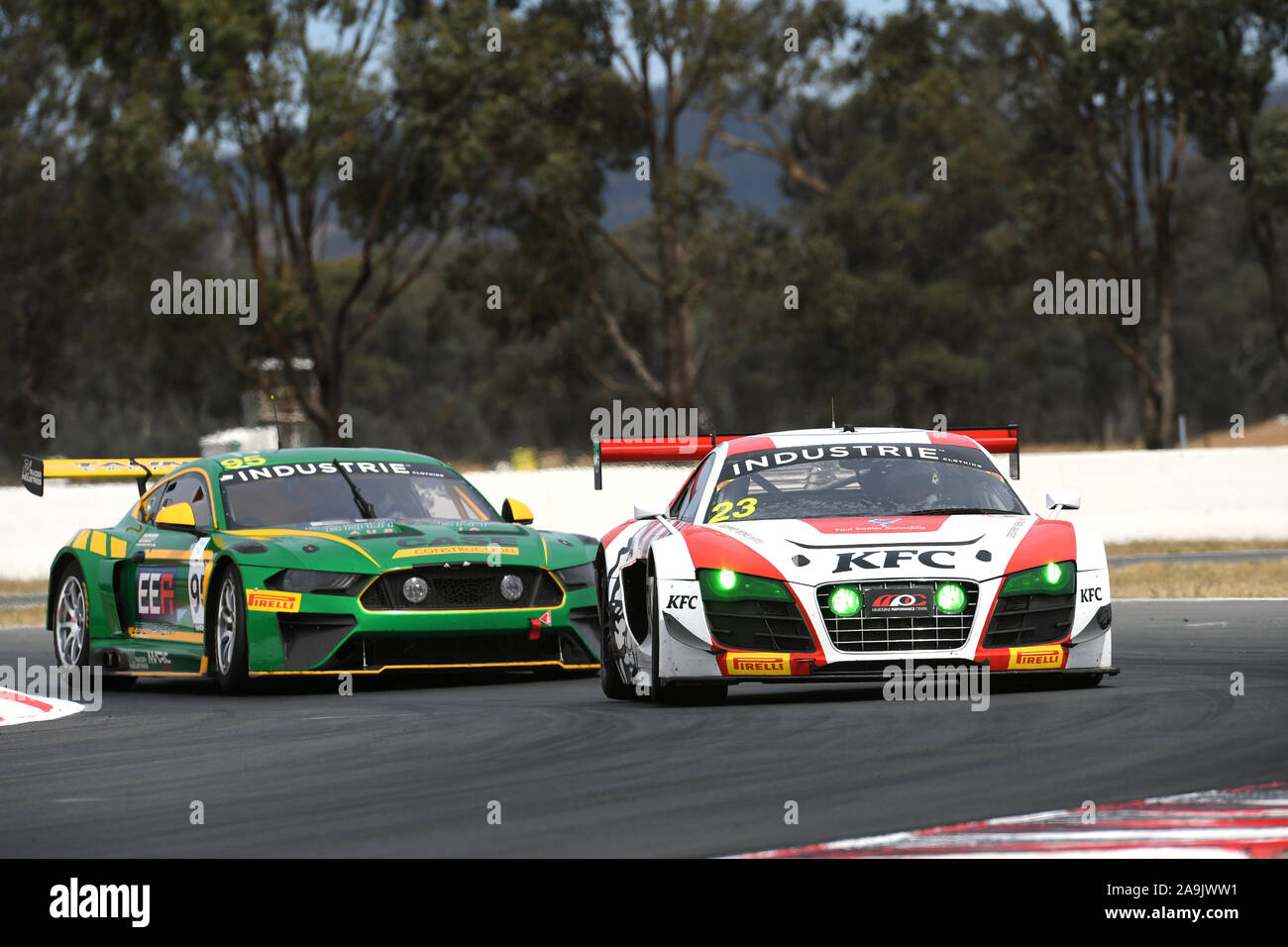 GT-1 Australia Matt Stoupas, KFC Motorsport. Audi GT-1 Australia Gara 1 Winton canalina Foto Stock