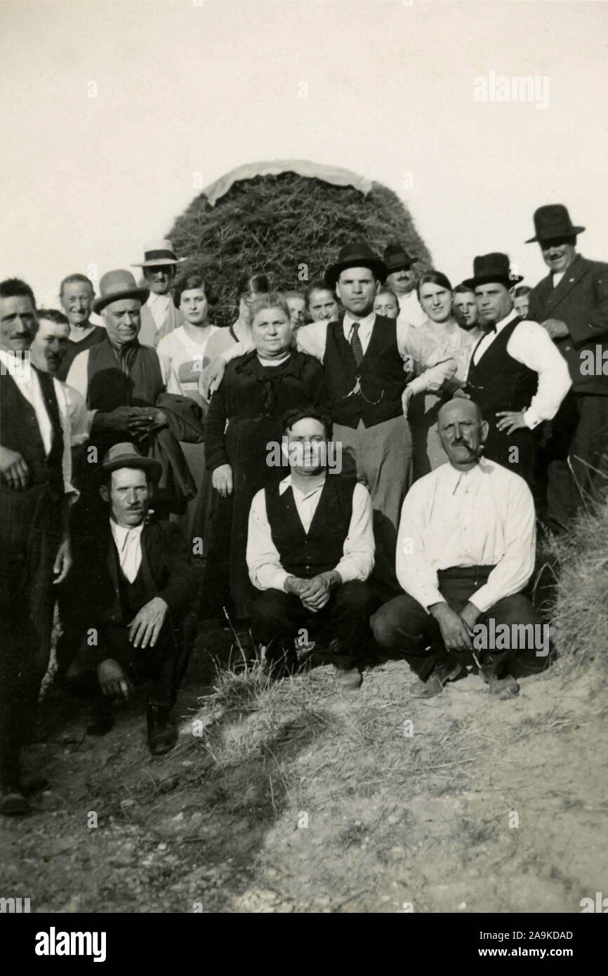 Gruppo di agricoltori, Danimarca Foto Stock