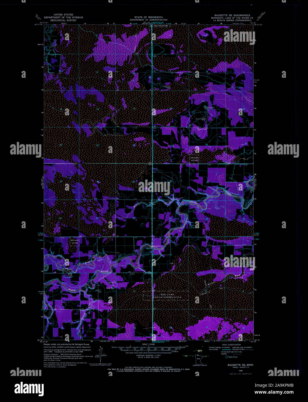 Baudette map immagini e fotografie stock ad alta risoluzione Alamy