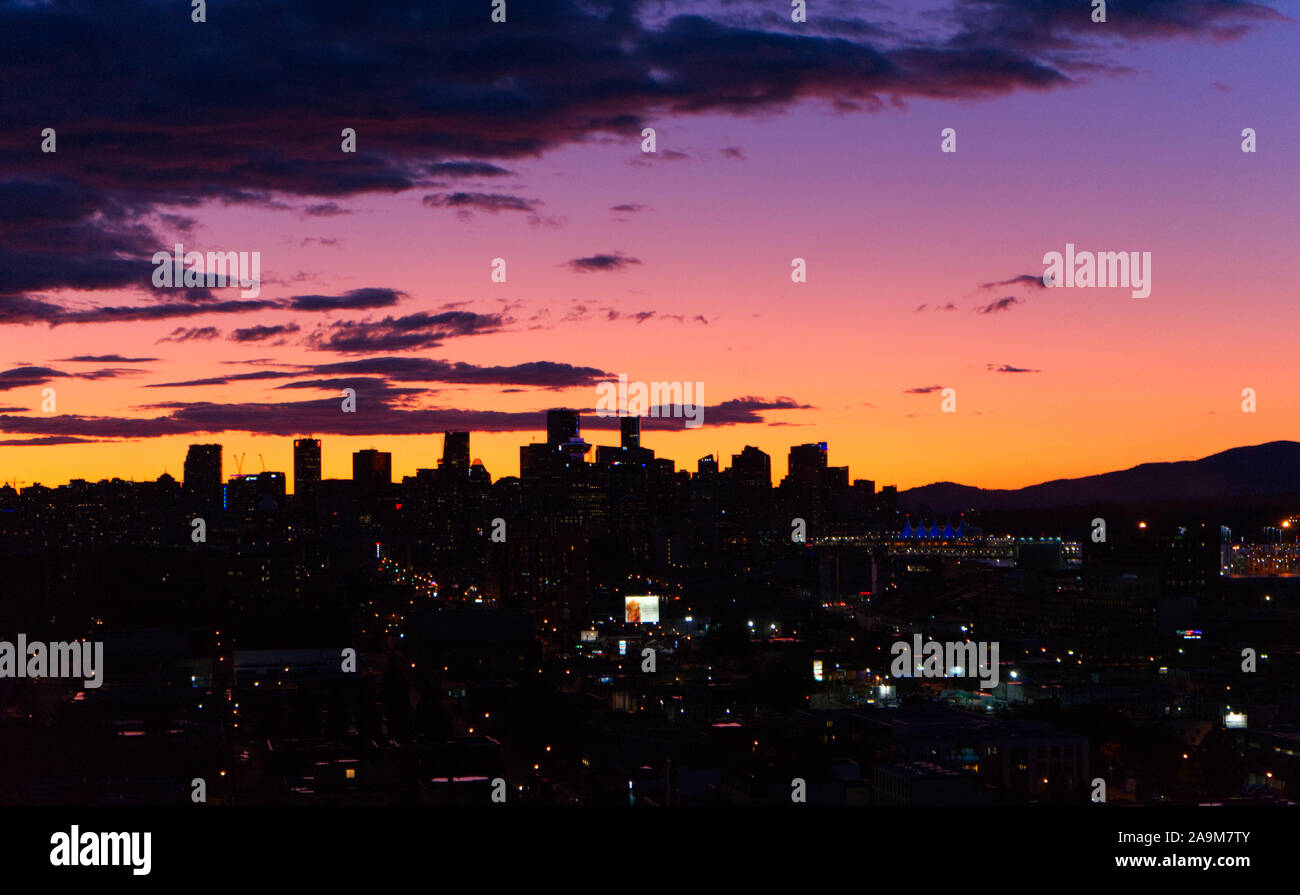 Vancouver cielo evanescente Foto Stock