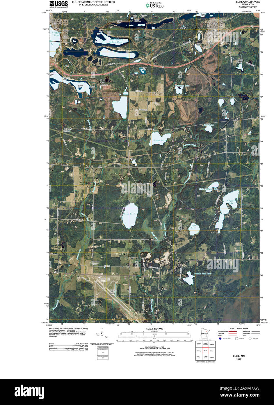 Mappa di buhl, minnesota immagini e fotografie stock ad alta
