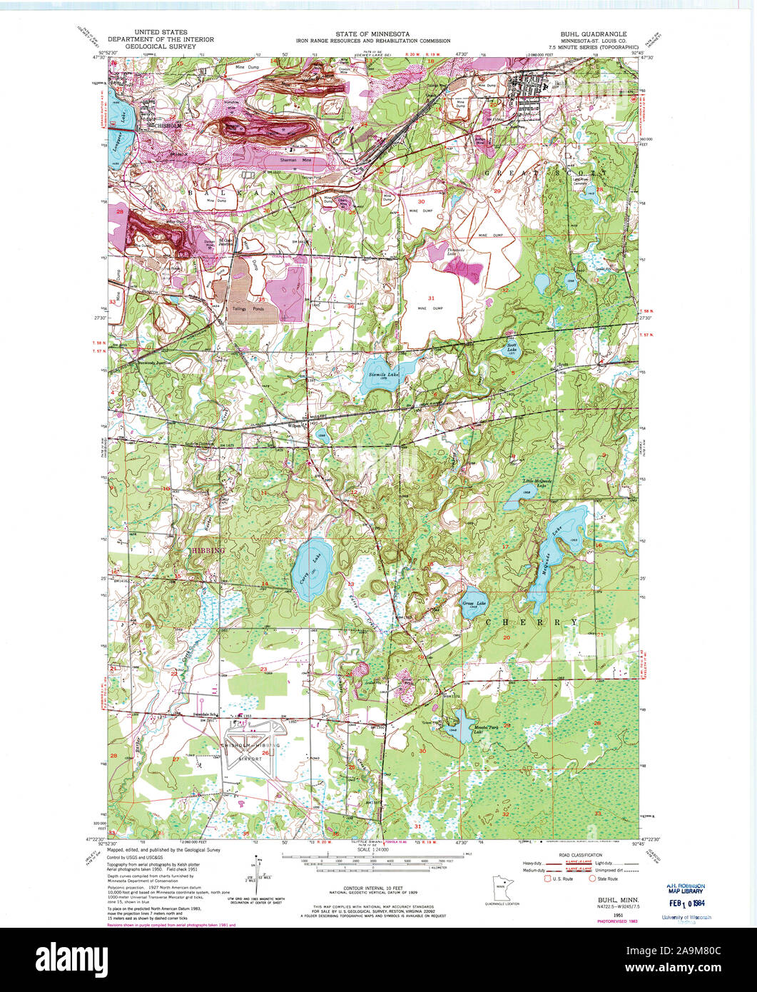 Mappa di buhl, minnesota immagini e fotografie stock ad alta