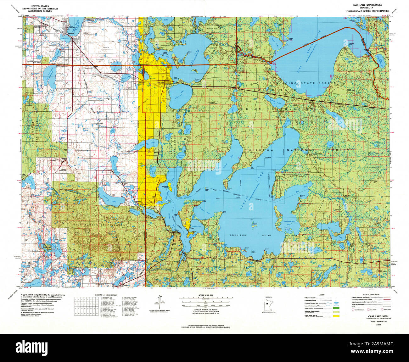 Mappa del lago di cass immagini e fotografie stock ad alta risoluzione