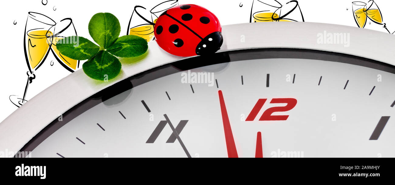 Concetto di Capodanno banner di sfondo Foto Stock