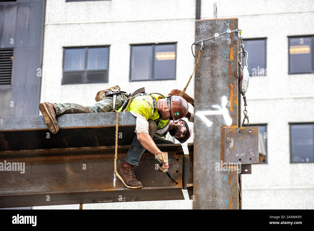 WA17330-00...Washington - i lavoratori del ferro in Seattle. Foto Stock