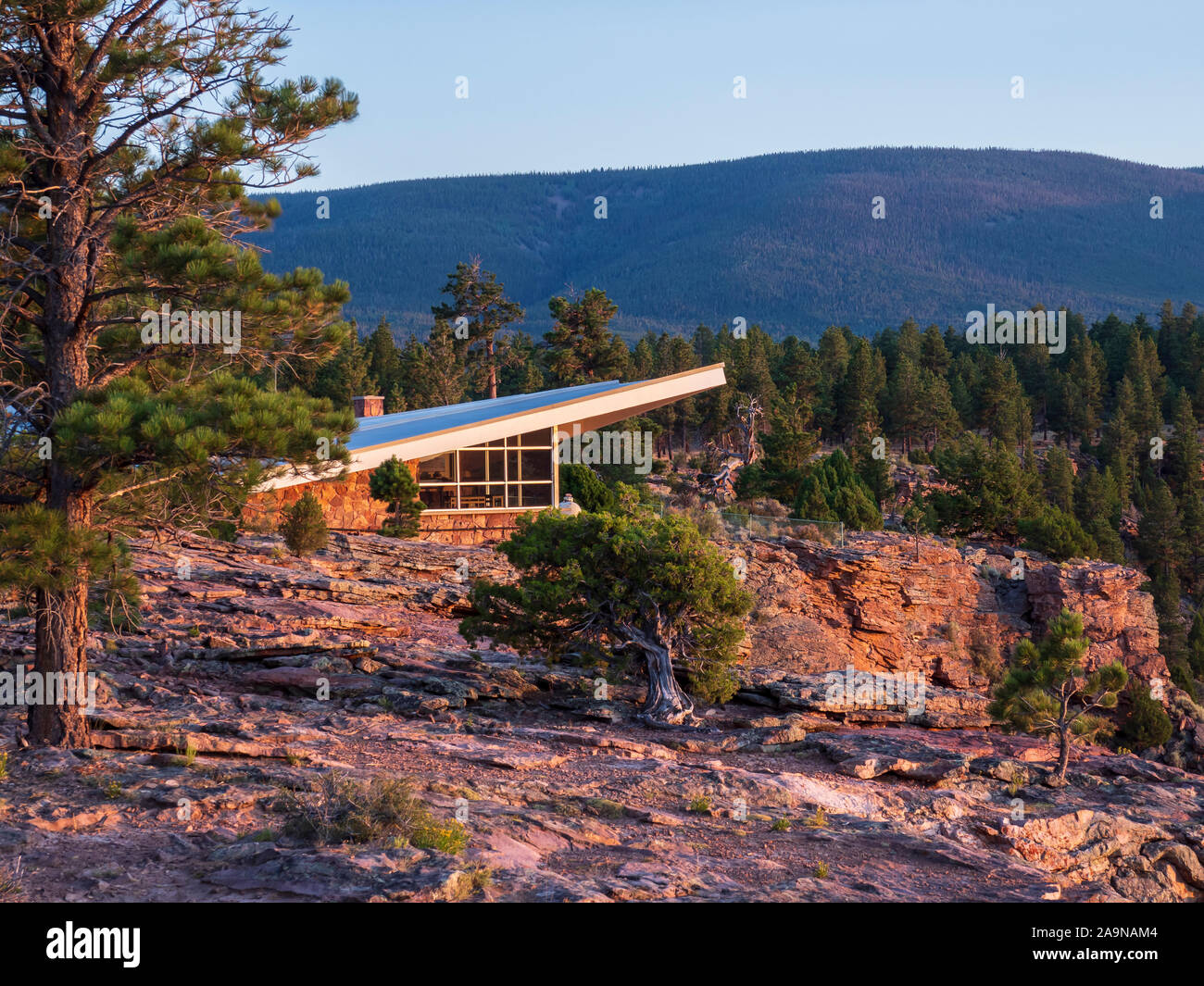 Red Canyon Visitor Center, Ashley National Forest vicino olandese John, Utah. Foto Stock