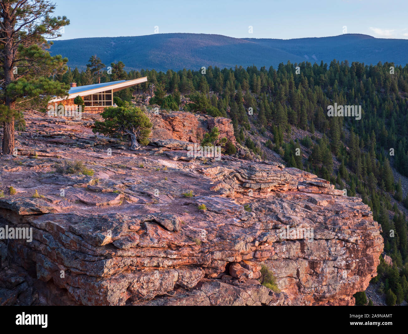 Red Canyon Visitor Center, Ashley National Forest vicino olandese John, Utah. Foto Stock