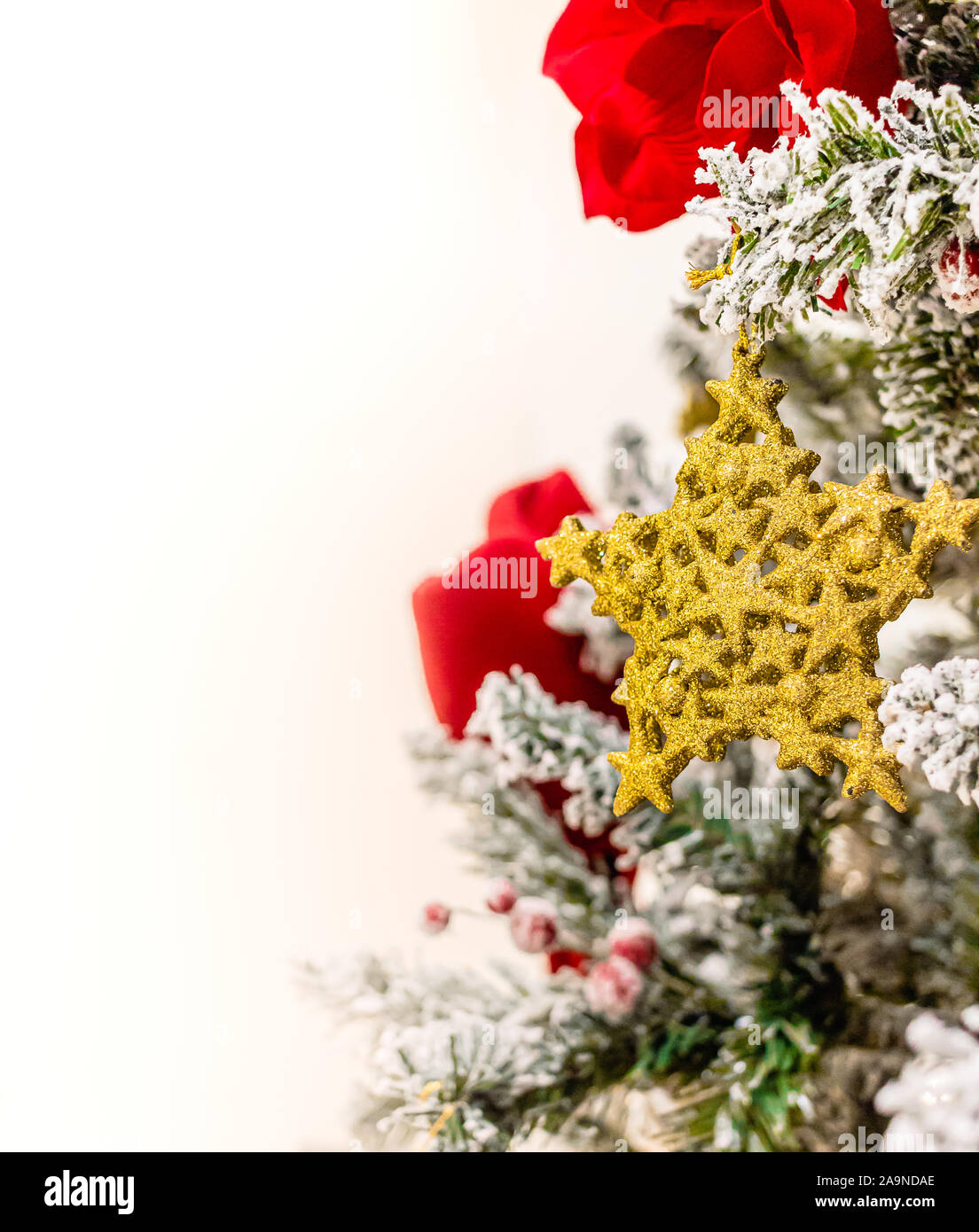 Brasilia, del Distretto Federale - Brasile. Novembre, 16, 2019. Fotografia di un albero di Natale con spazio per il testo. Foto Stock