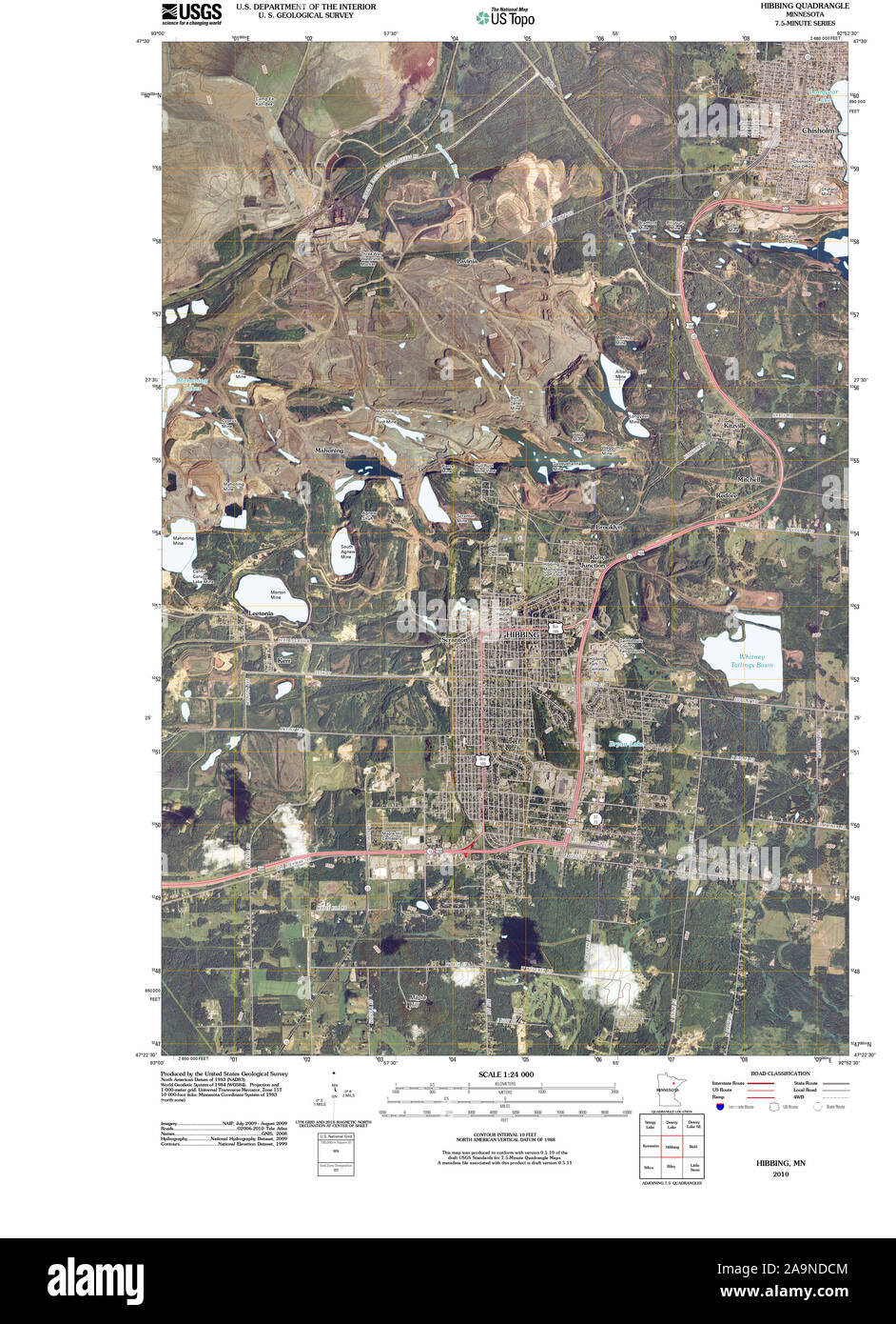 Hibbing minnesota mappa immagini e fotografie stock ad alta risoluzione