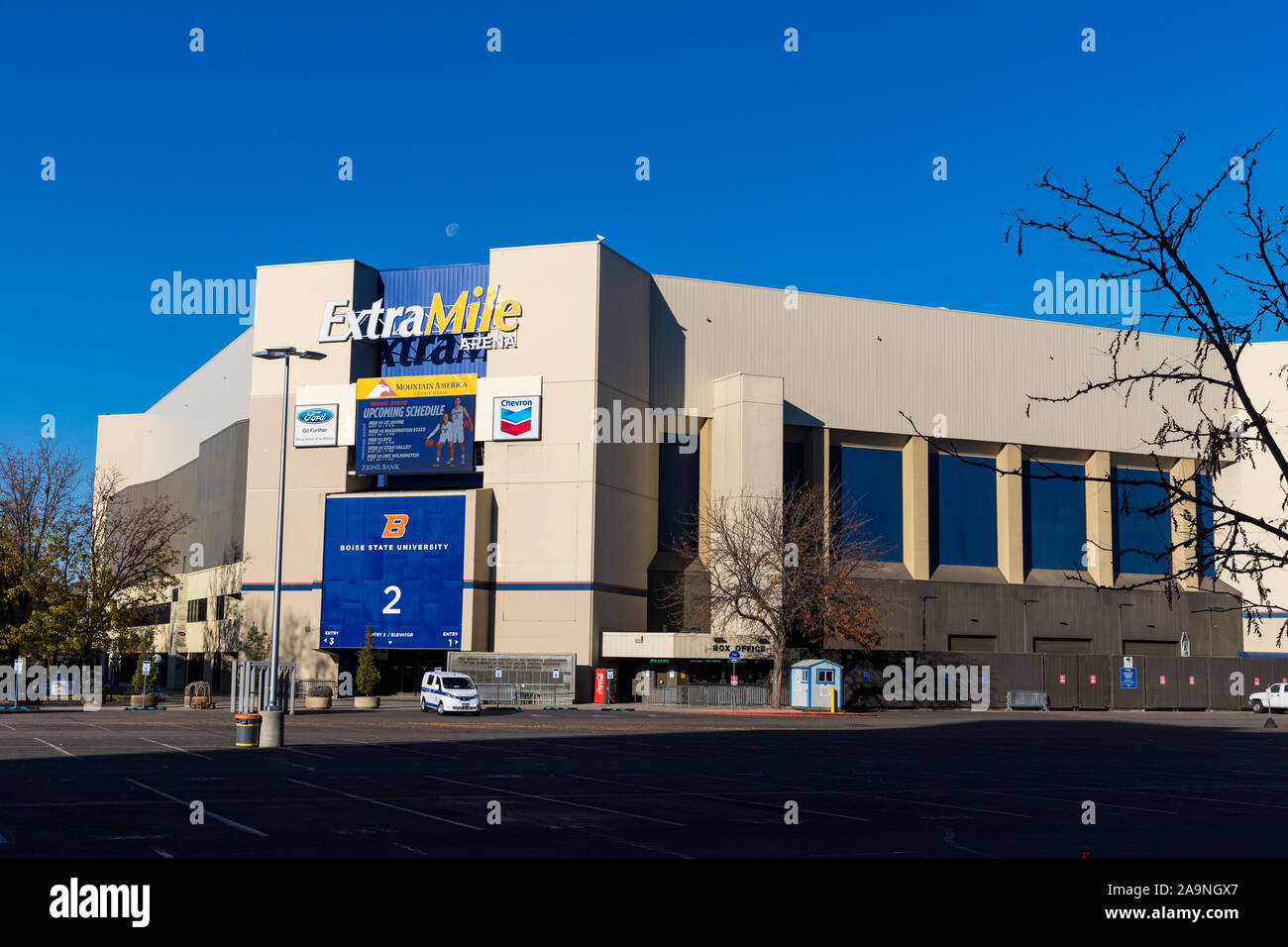 Boise, ID / STATI UNITI D'America - 16 Novembre 2019: ExtraMile Arena sul Boise State University Campus Foto Stock