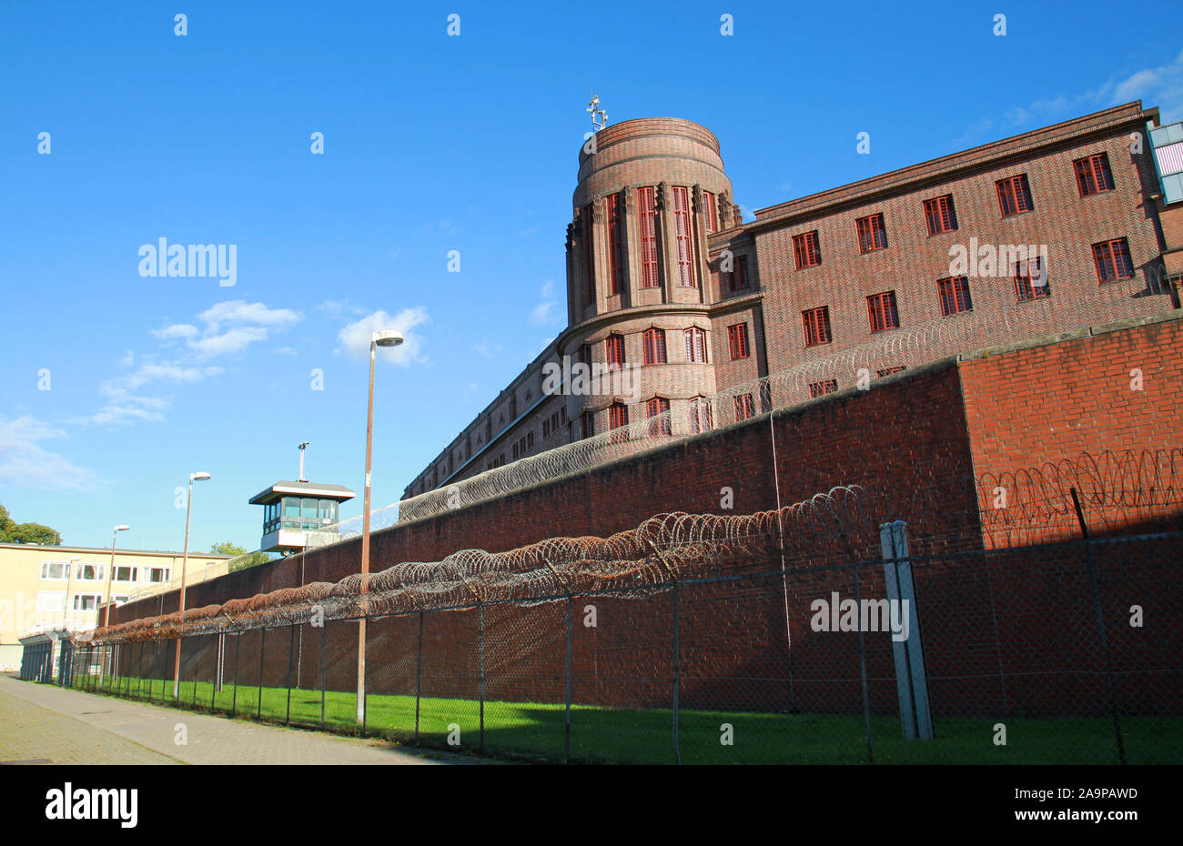 Edificio della prigione di Amburgo Foto Stock