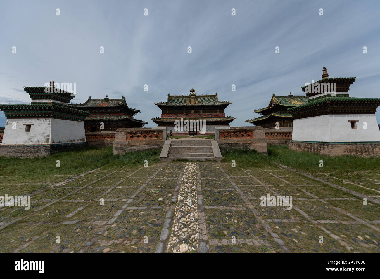 Monastero di Erdene Zuu a Kharkhorin, Mongolia Foto Stock
