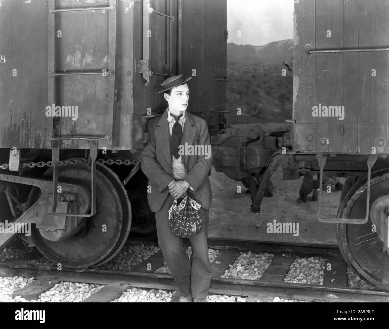 BUSTER KEATON in GO WEST (1925), diretto da BUSTER KEATON. Credito: M.G.M / Album Foto Stock