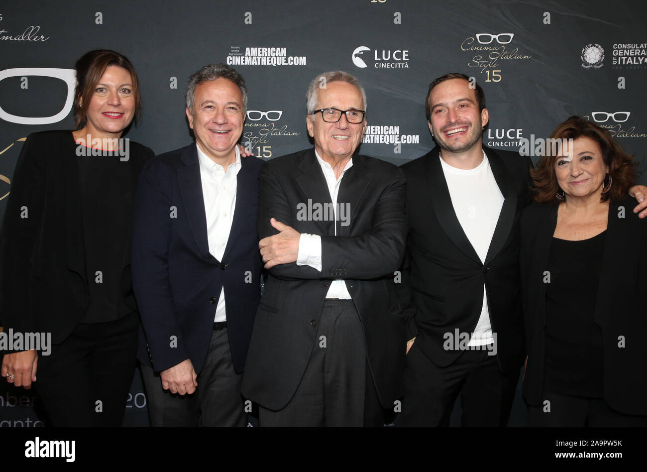 Hollywood, California, USA. 16 Nov 2019. Paolo Del Brocco, Marco Bellocchio, Simone Gattoni, ospiti a TCL Teatro Cinese a TCL Chinese Theatre in Hollywood, la California il 16 novembre 2019. Credit Faye Sadou/MediaPunch Credito: MediaPunch Inc/Alamy Live News Foto Stock