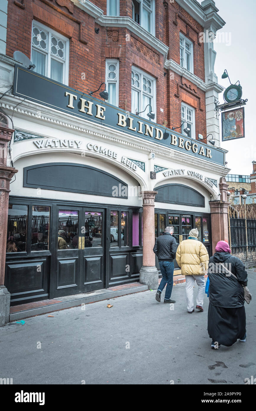 The Blind Beggar Public House, Whitechapel Road Whitechapel, Londra, E1, Regno Unito Foto Stock