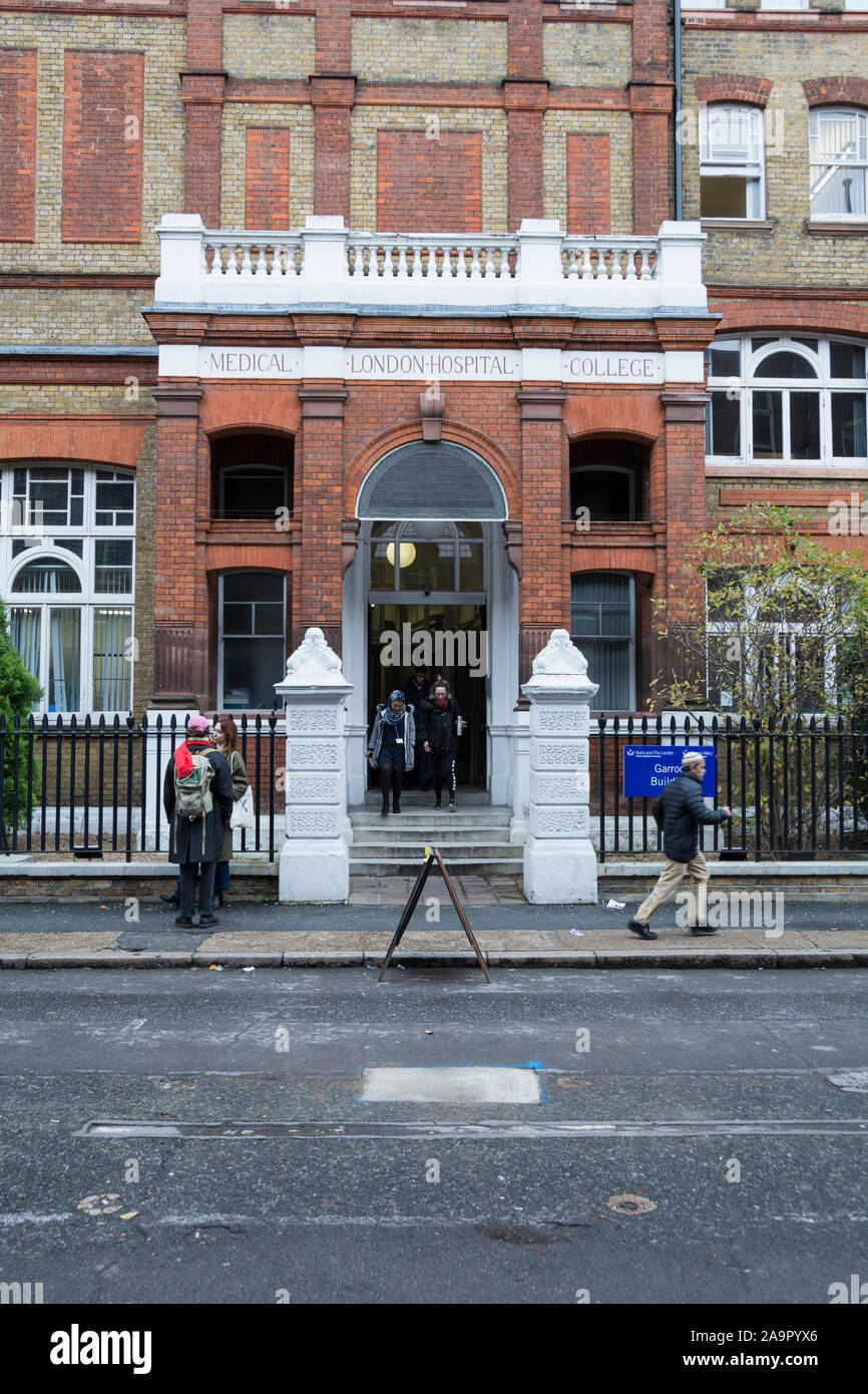 London Central Medical College, il Royal Hospital di Londra, Whitechapel, London, Regno Unito Foto Stock