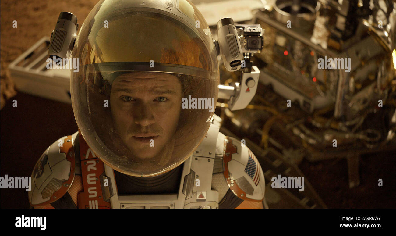 MATT DAMON in il marziano (2015), diretto da Ridley Scott. Credito: Genere di FILM/COMMERCIANTI INTERNAZIONALI/MID ATLACTIC FILD/20TH CEN / Album Foto Stock