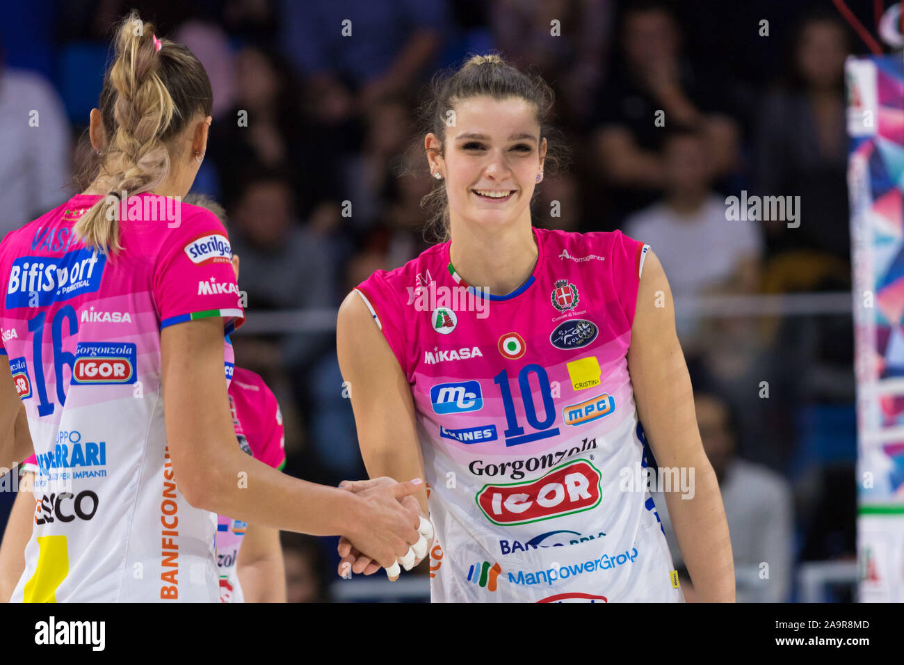 Milano, Italia. Xvi Nov, 2019. cristina chirichella, Igor gorgonzola novara, durante Imoco Volley Conegliano vs Igor Volley Novara - Supercoppa Italiana le donne - Credit: LPS/Elisa Calabrese/Alamy Live News Foto Stock