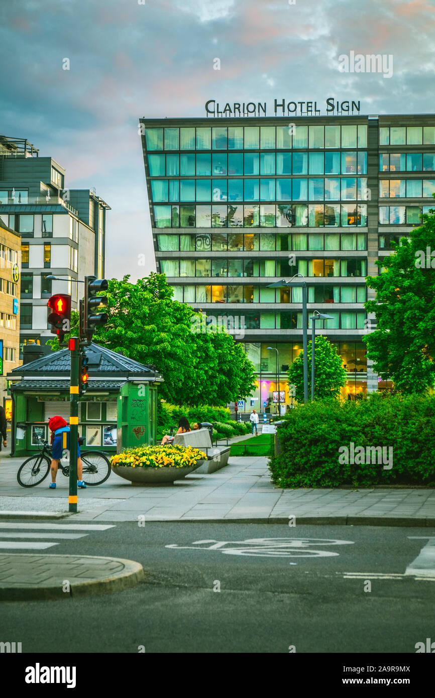 Città di Stoccolma Foto Stock
