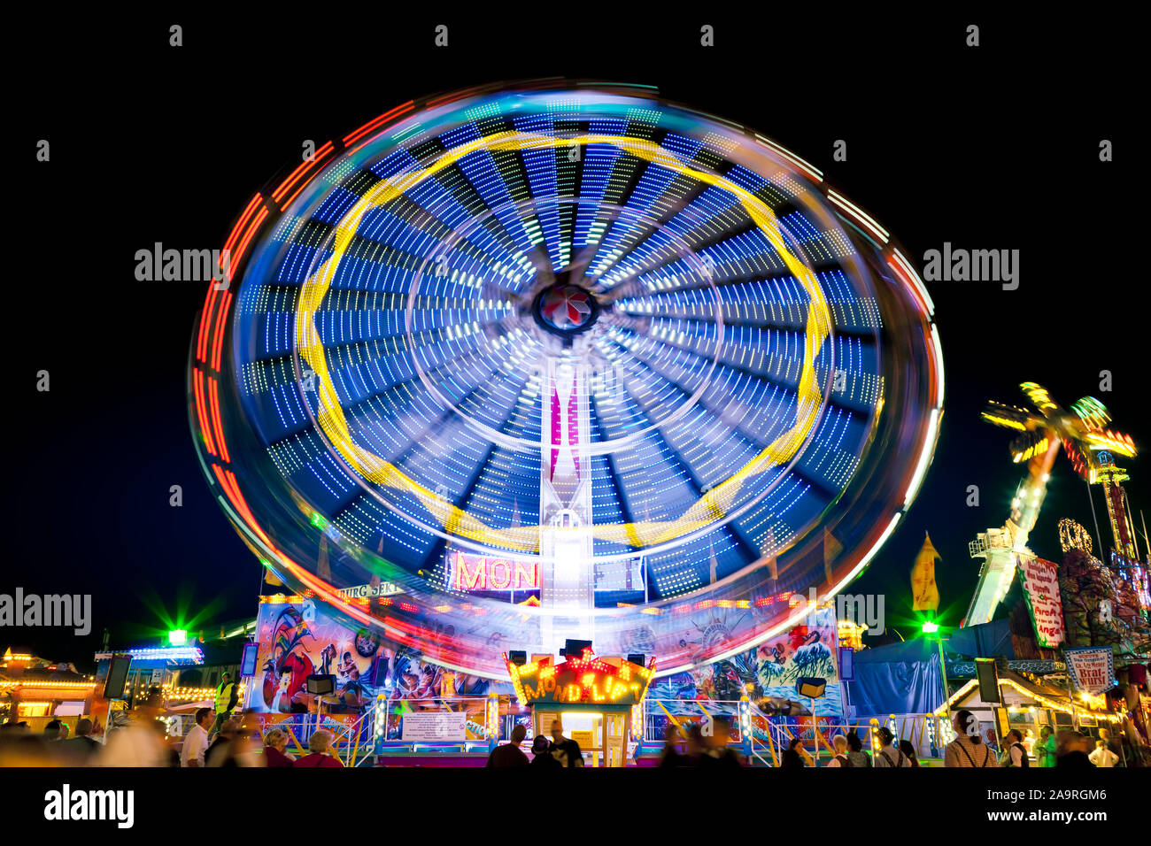 Una immagine di una elegante luci sullo sfondo di movimento Foto Stock