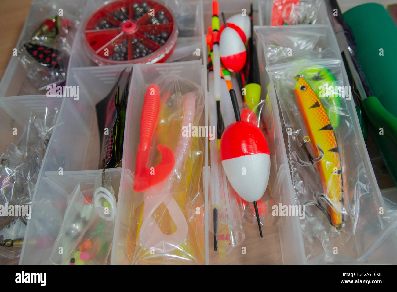 Fishing Tackle Box Foto Stock