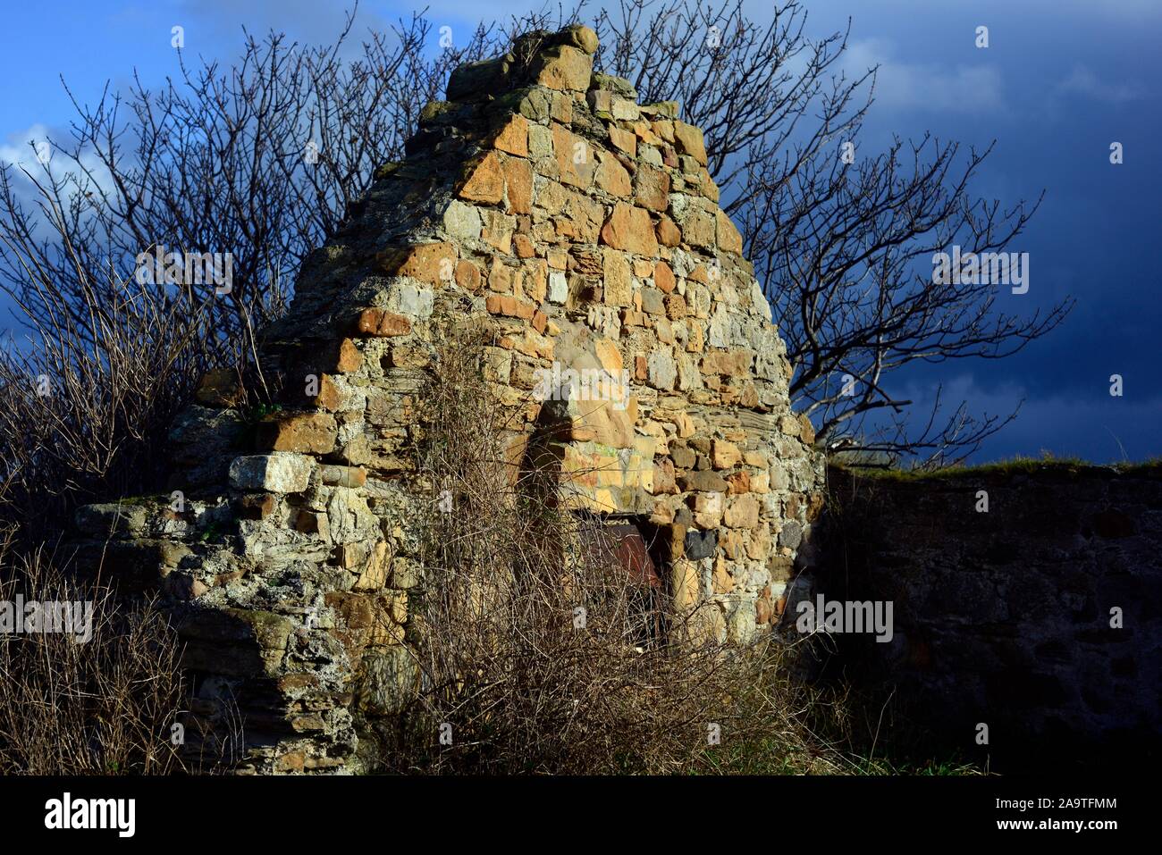 Casa in rovina la Scozia Foto Stock