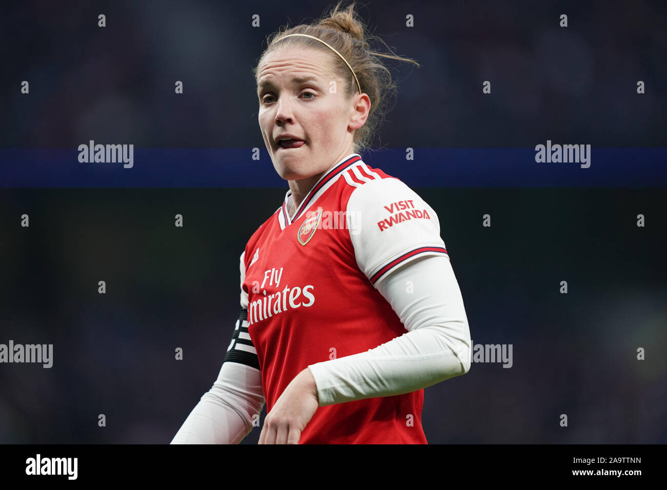 Londra, Regno Unito. 17 Nov, 2019. Capitano Kim poco di Arsenal durante la Barclay FA DONNA Super League football match tra Tottenham vs Arsenal a Tottenham Hotspur Stadium il 17 novembre 2019 a Londra, Inghilterra (foto di Daniela Porcelli/SPP) Credito: SPP Sport Stampa foto. /Alamy Live News Foto Stock