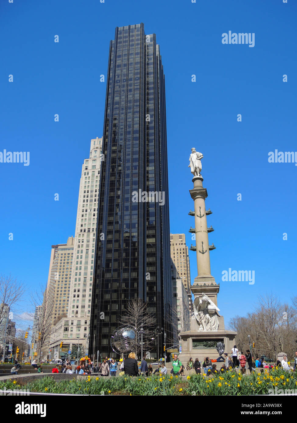 Trump International & Columbus colonna Foto Stock