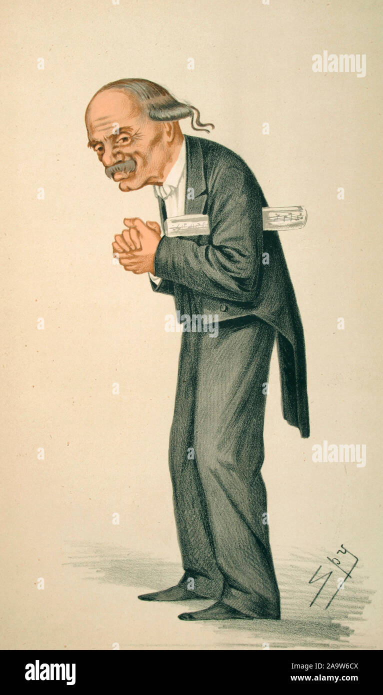 La caricatura di Sir Julius benedetto. 1873 Foto Stock