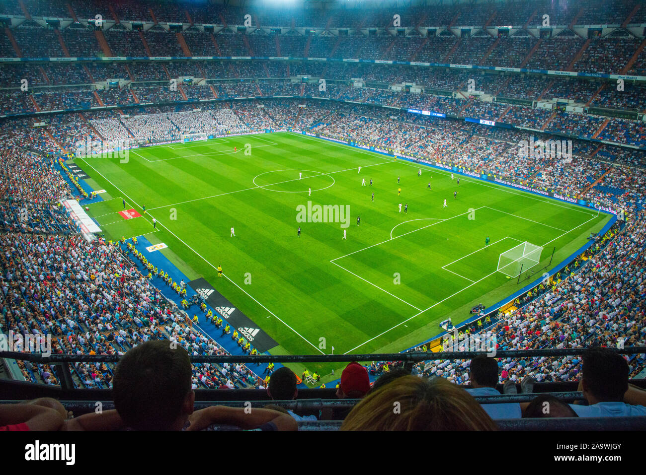 Real Madrid- Leganes partita di calcio. Santiago Bernabeu, Madrid, Spagna. Foto Stock