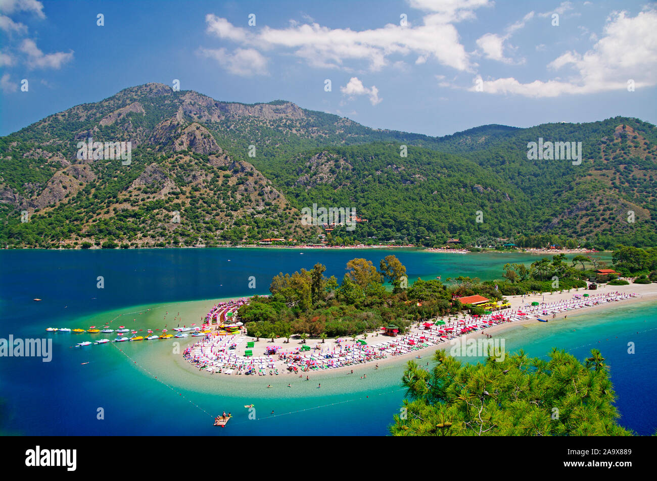 Strand von Ölüdeniz, Fethiye, Türkei Foto Stock