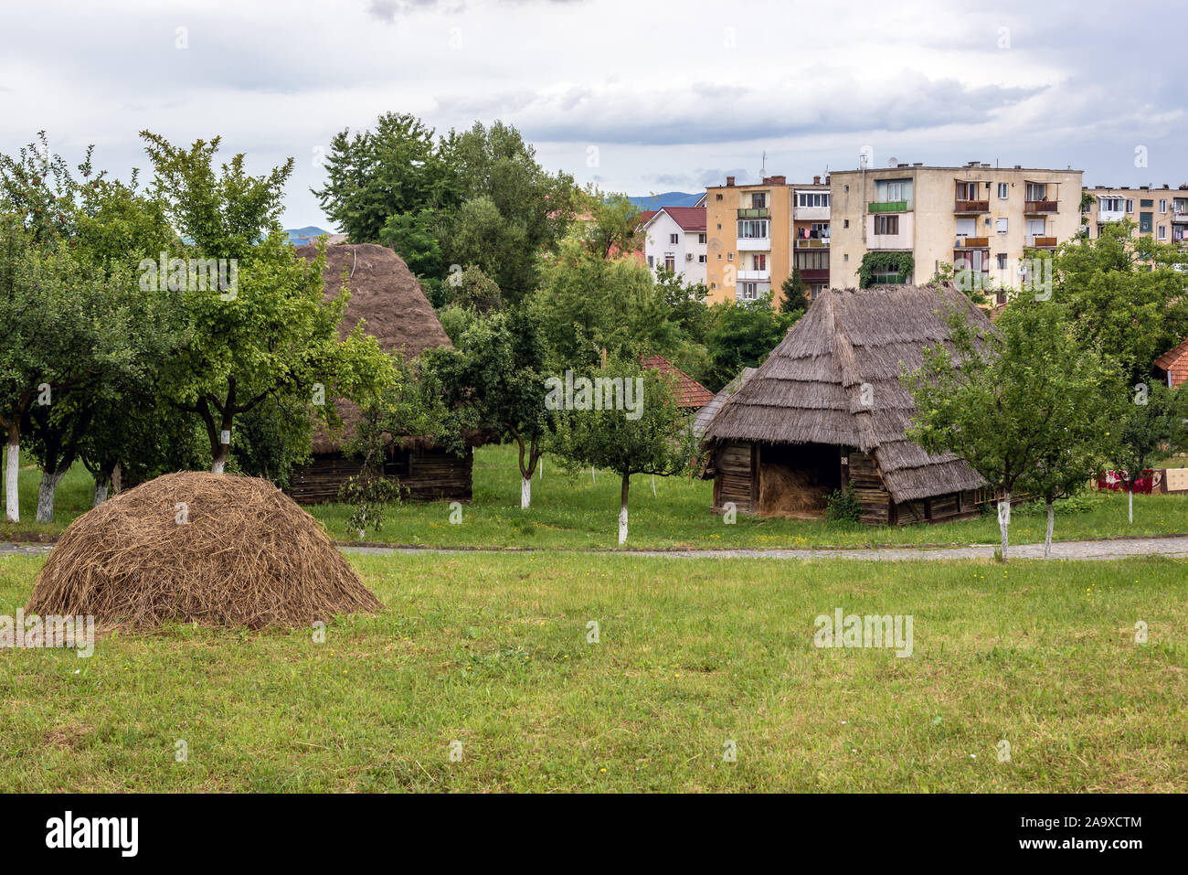 Osa Village Museum Situato in città Negresti-Oas nella contea di Satu Mare nel nord-ovest della Romania Foto Stock