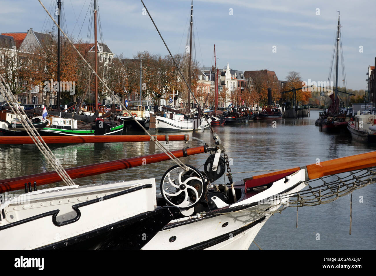 Kuipershaven Dordrecht, Paesi Bassi, Europa Foto Stock