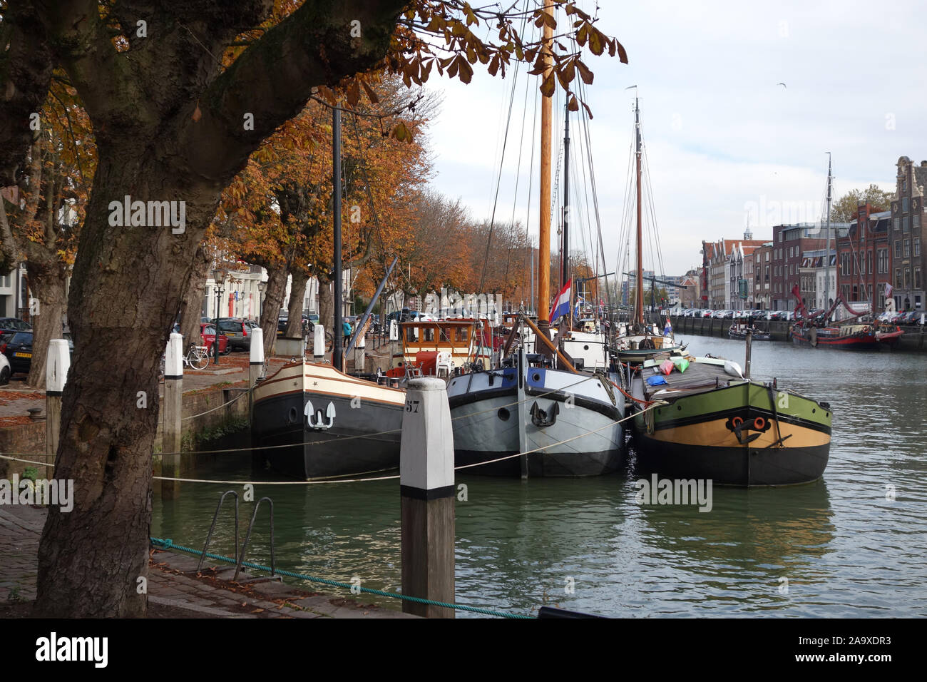 Wolwevershaven Dordrecht, Paesi Bassi, Europa Foto Stock