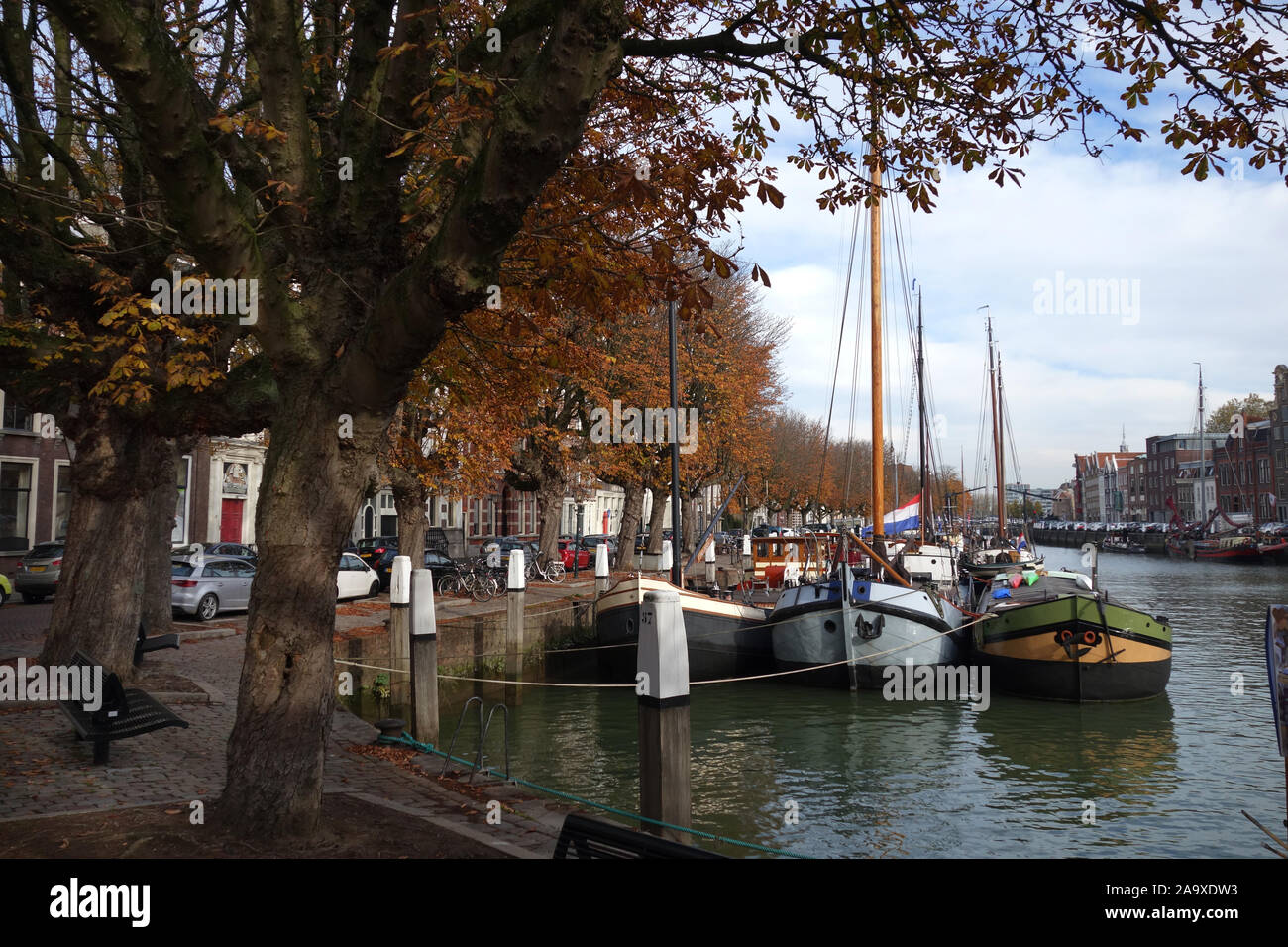 Wolwevershaven Dordrecht, Paesi Bassi, Europa Foto Stock