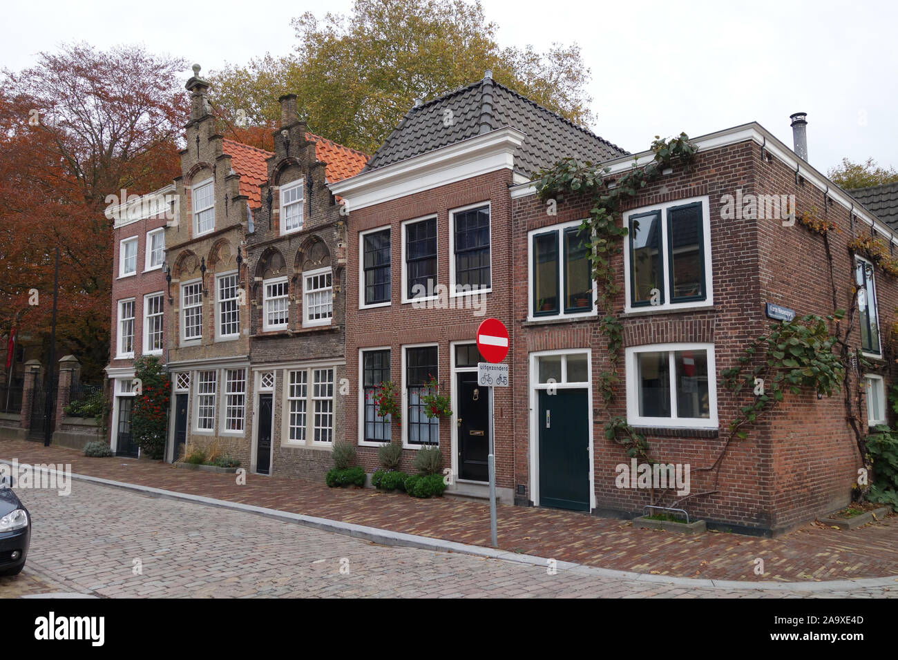 Case mercantili in Museumstraat, Dordrecht, Paesi Bassi, Europa Foto Stock