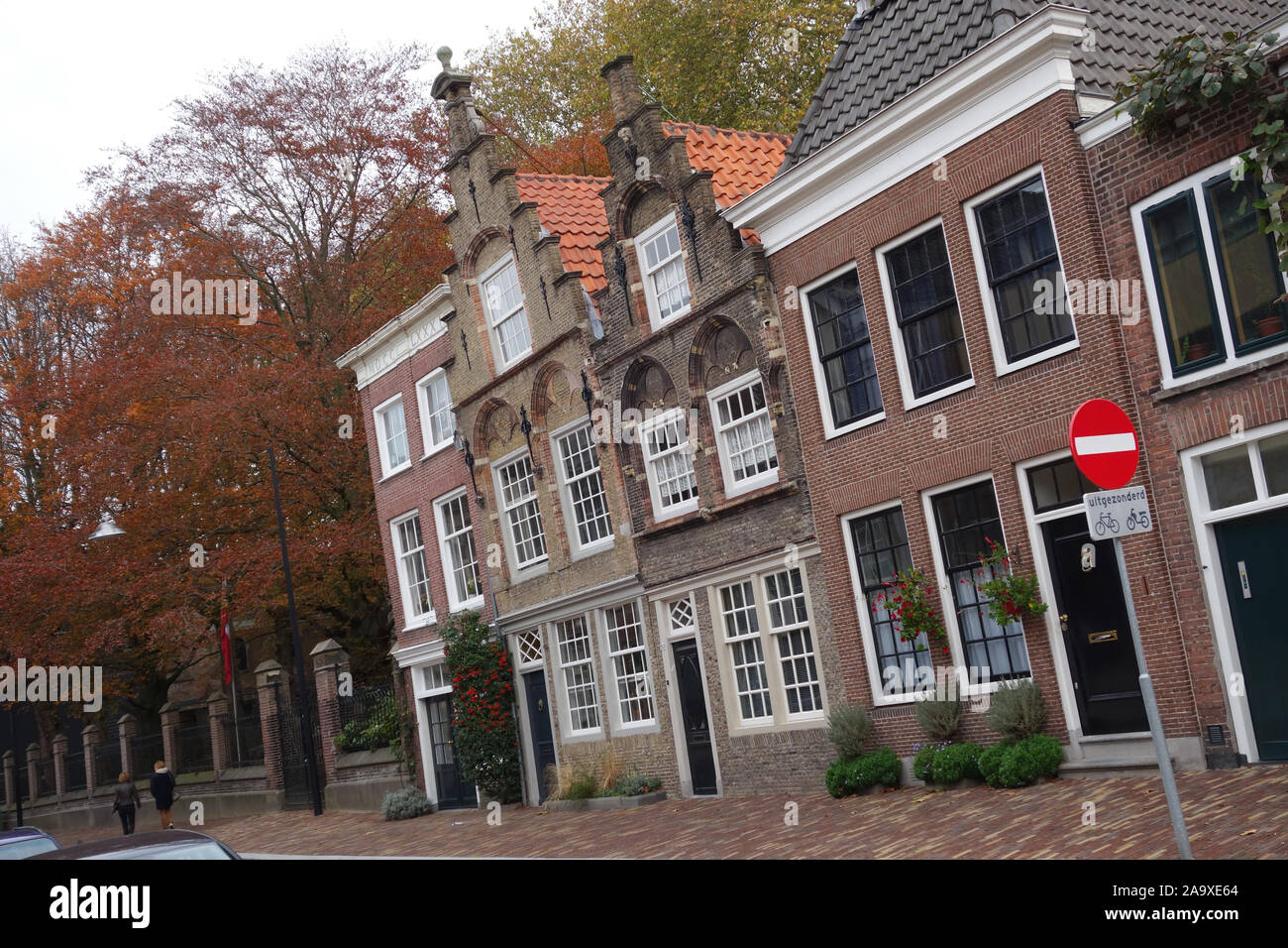 Case mercantili in Museumstraat, Dordrecht, Paesi Bassi, Europa Foto Stock