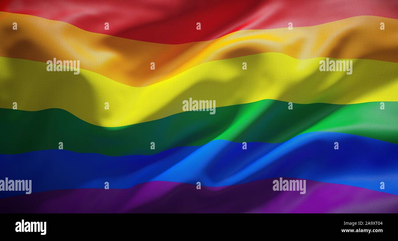 LGBT bandiera ufficiale - LGBT Foto Stock