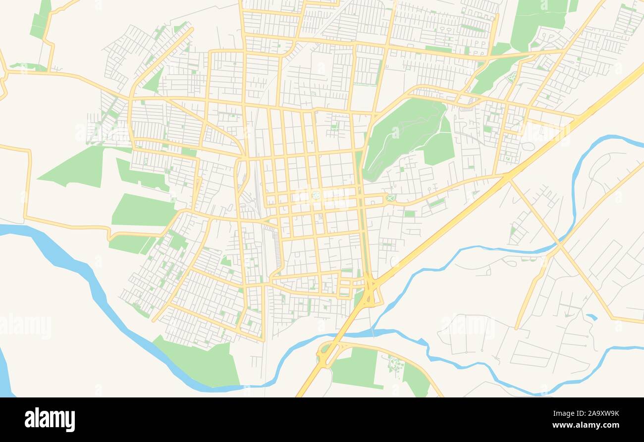 Versione stampabile cartina stradale di mediglia, Italia. Mappa modello per uso aziendale. Illustrazione Vettoriale