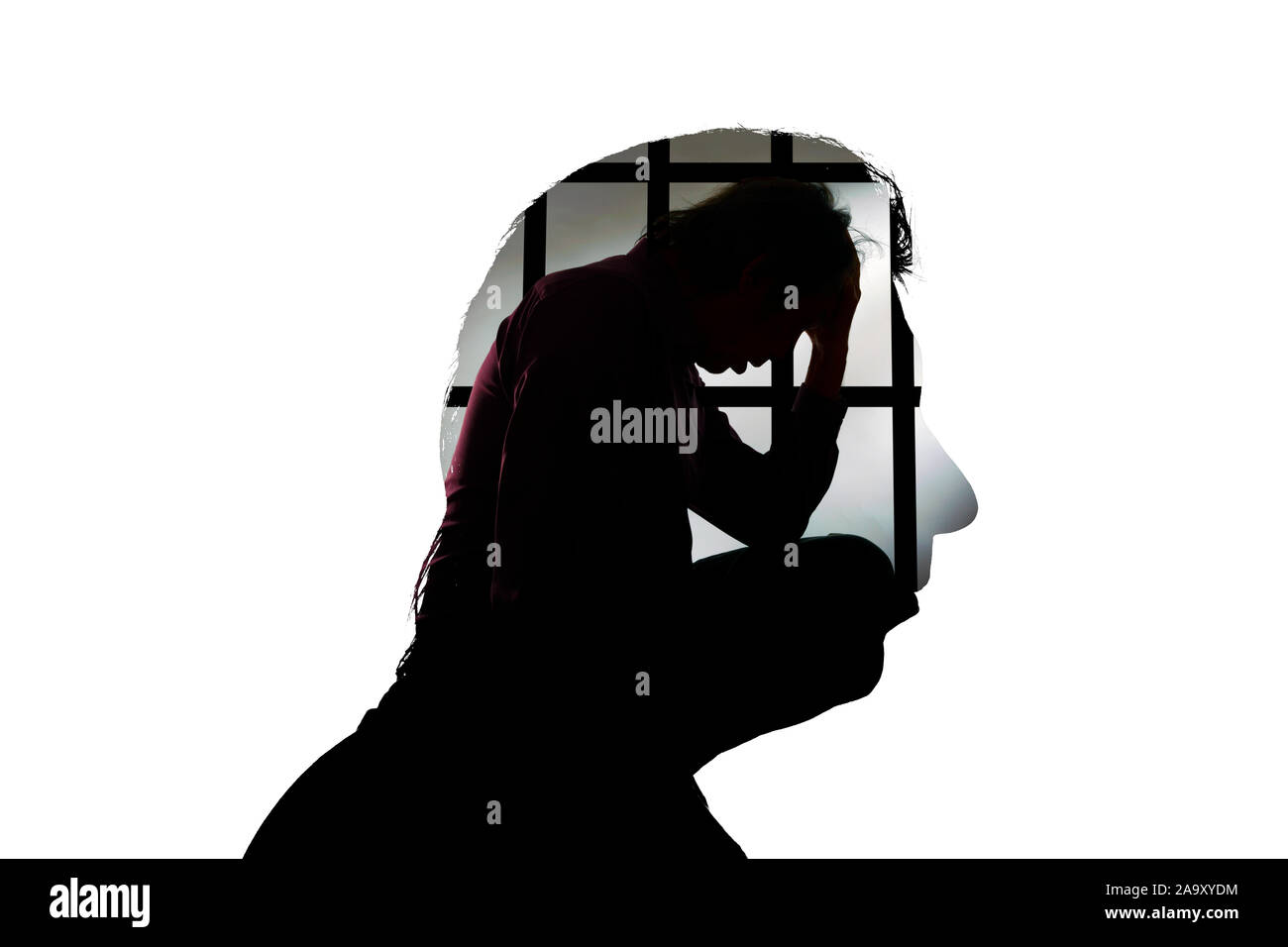 Imprigionati. Foto Stock