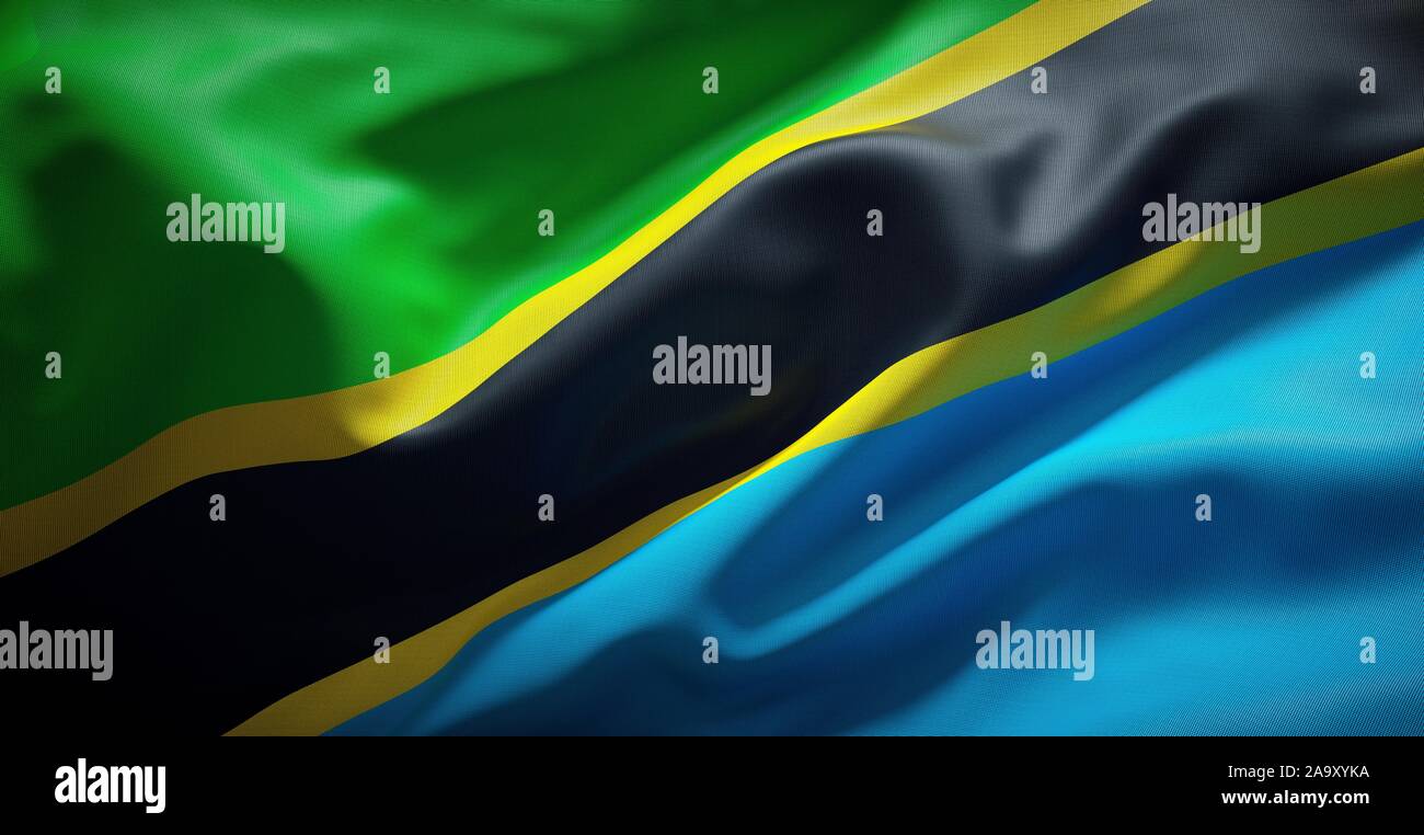 Bandiera tanzania Termoadesiva Cucibile Ricamata Toppa