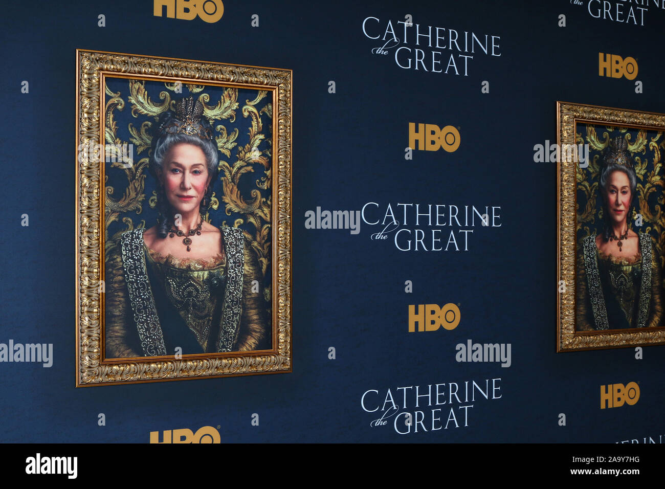 HBO 'Caterina la Grande' Premiere al museo del martello su ottobre 17, 2019 a Westwood, CA dotata di: atmosfera dove: Westwood, California, Stati Uniti quando: 18 Ott 2019 Credit: Nicky Nelson/WENN.com Foto Stock