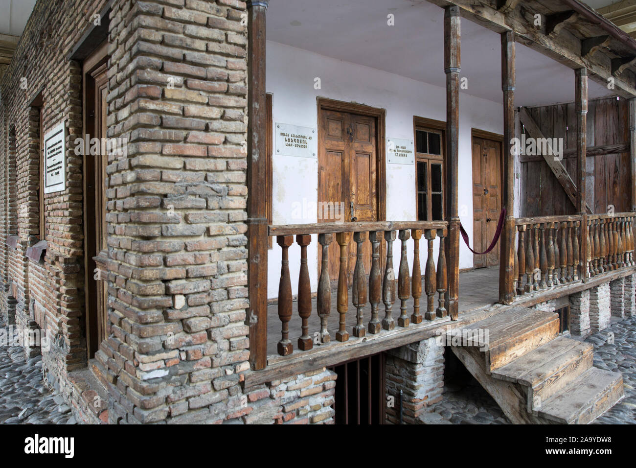 GORI, GEORGIA - 2 Maggio 2019: dettaglio dal museo di Stalin a Gori, Georgia. Il museo è dedicato alla vita del leader sovietico Joseph Stalin, nato Foto Stock