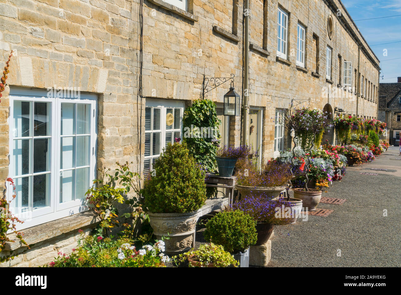 Cirencester; Cecily Hill flower display, Cotswolds, Gloucestershire, UK; Inghilterra Foto Stock