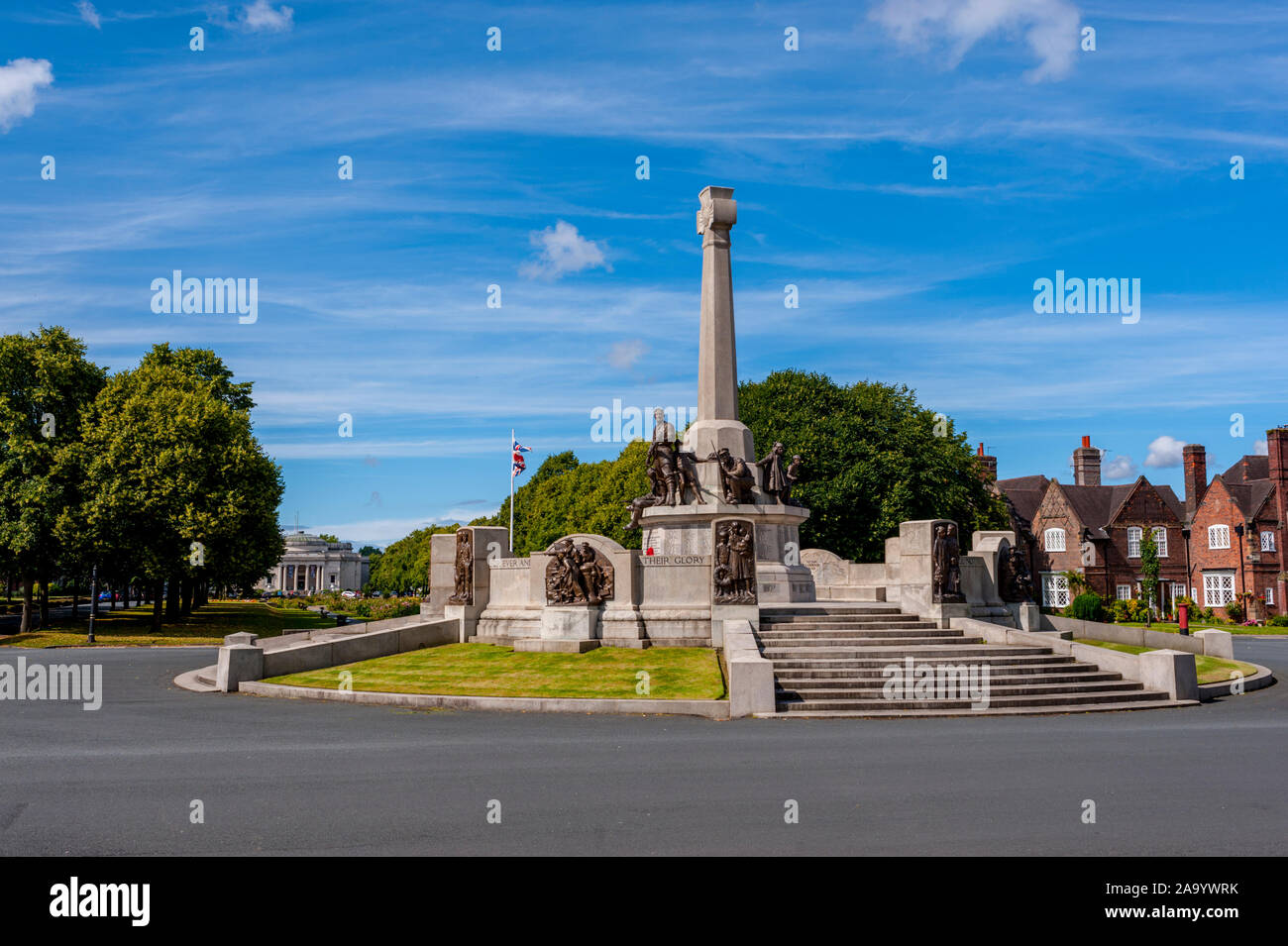 Il Memoriale di guerra a Port Sunlight Merseyside. Foto Stock