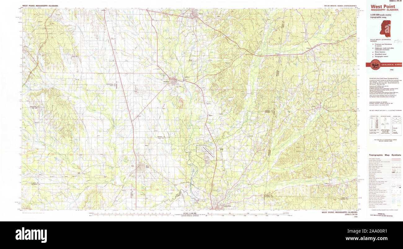 Mappa di west point mississippi immagini e fotografie stock ad alta risoluzione Alamy