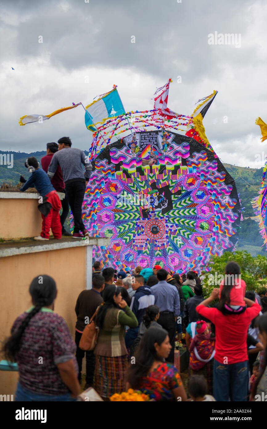 Solennità di Tutti i Santi a Santiago Sacatepequez, Guatemala Foto Stock