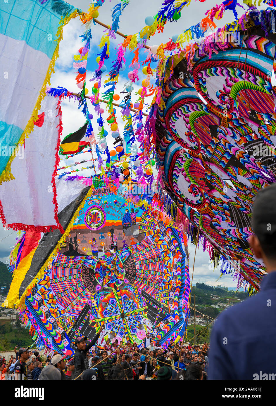 Solennità di Tutti i Santi a Santiago Sacatepequez, Guatemala Foto Stock